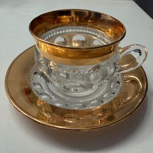 MCM Vintage COLONY Gold Cup and Saucer